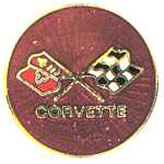  Corvette Flags Auto Hat Pin
