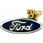  '87 Ford year pin Auto Hat Pin
