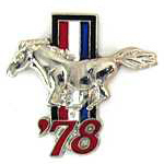  '78 Mustang year pin Auto Hat Pin