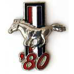  '80 Mustang year pin Auto Hat Pin