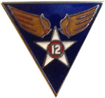  12th Air Force Mil Hat Pin