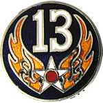  13th Air Force Mil Hat Pin