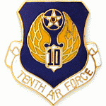  10th Air Force Mil Hat Pin