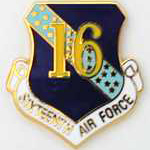  16th Air Force Mil Hat Pin