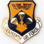  18th Air Force Mil Hat Pin