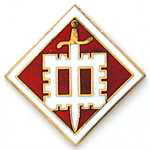  18th Engineers Mil Hat Pin
