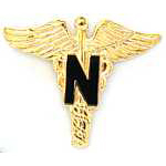  Nurse insignia Mil Hat Pin