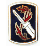  198th Infantry Brigade Mil Hat Pin