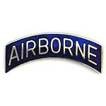  Airborne blue Mil Hat Pin