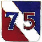  75th Division Mil Hat Pin