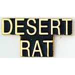  Desert Rat Mil Hat Pin