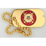Coast Guard Dog Tags Mil Hat Pin Coast Guard Dog Tags Mil Hat Pin
