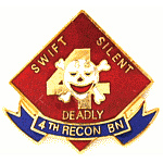  4th Recon Mil Hat Pin