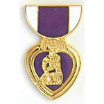  Purple Heart Miniature Military Medal Mil Hat Pin