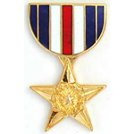  Silver Star Miniature Military Medal Mil Hat Pin