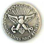  US Navy Retired Mil Hat Pin