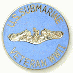  Submarine Vet Mil Hat Pin