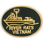  River Rats Vietnam Mil Hat Pin