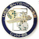  USS Enterprise Mil Hat Pin