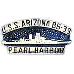  USS Arizona Pearl Harbor Mil Hat Pin