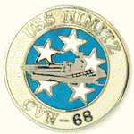  USS Nimitz Mil Hat Pin