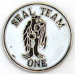 Navy Seal Team 1 Mil Hat Pin