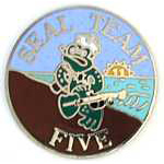  Navy Seal Team 5 Mil Hat Pin