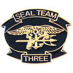  Navy Seal Team 3 Mil Hat Pin
