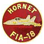  F18 Hornet Mil Hat Pin