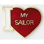  I Love My Sailor Mil Hat Pin