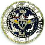  USS Kennedy Mil Hat Pin