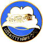 USS Kitty Hawk Mil Hat Pin