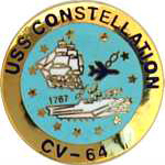  USS Constellation Mil Hat Pin