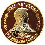  USS Abe Lincoln Mil Hat Pin