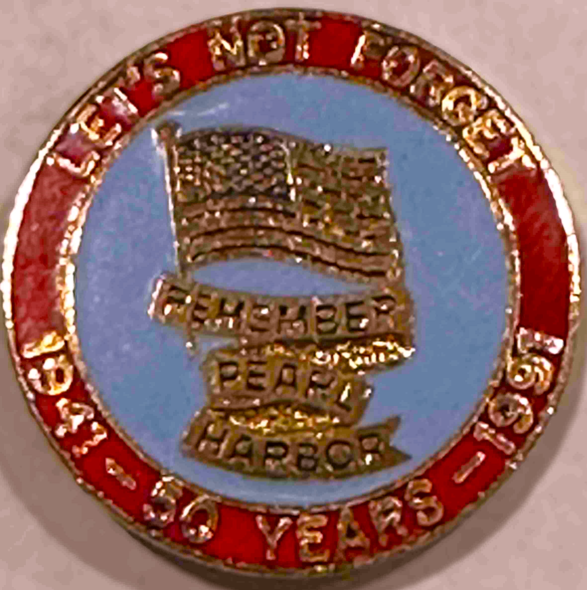  Pearl Harbor 50 Years Hat Pin