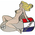 Doodlebug Air Plane Nose Art Mil Hat Pin Doodlebug Air Plane Nose Art Mil Hat Pin