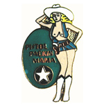 Pistol Packin' Mama Air Plane Nose Art Mil Hat Pin Pistol Packin' Mama Air Plane Nose Art Mil Hat Pin