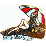Miss Arkansas Air Plane Nose Art Mil Hat Pin Miss Arkansas Air Plane Nose Art Mil Hat Pin