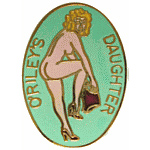 O'Riley's Daughter Air Plane Nose Art Mil Hat Pin O'Riley's Daughter Air Plane Nose Art Mil Hat Pin