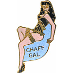 Chaff Gal Air Plane Nose Art Mil Hat Pin Chaff Gal Air Plane Nose Art Mil Hat Pin