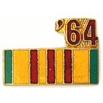  Vietnam 64 Service Ribbon Mil Hat Pin
