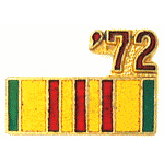  Vietnam 72 Service Ribbon Mil Hat Pin