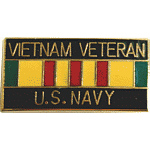  Vietnam Veteran US Navy Mil Hat Pin