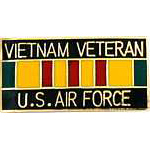  Vietnam Veteran US Air Force Mil Hat Pin