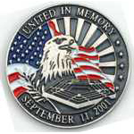  United in Memory 9/11 2001 Misc Hat Pin