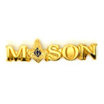  Mason script Misc Hat Pin