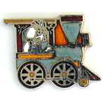 Dalmatian in Steam Engine RR Hat Pin Dalmatian in Steam Engine RR Hat Pin