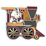 Dog in Steam Engine RR Hat Pin Dog in Steam Engine RR Hat Pin