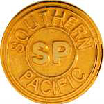 Southern Pacific Bulls Eye RR Hat Pin Southern Pacific Bulls Eye RR Hat Pin