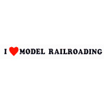 2¼" x 10" I Love Model Railroading Railroad
